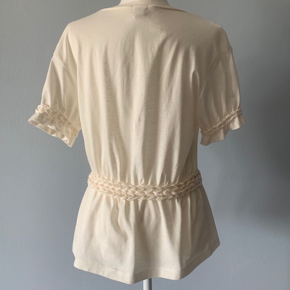 Women’s H&M creme short sleeve top(NWOT) - Picture 3 of 8